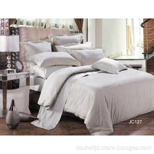 Combed Cotton Cream Hotel Bedding Sets King Size For Star H